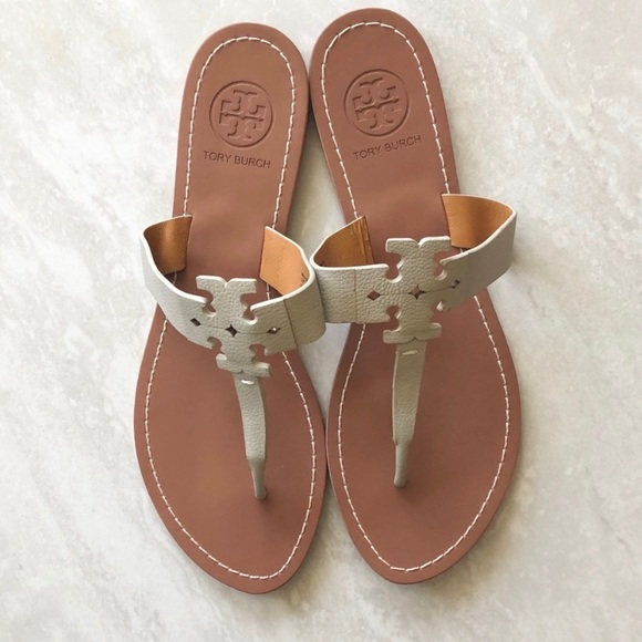 Tory Burch white Moore sandals. Size 10 - Picture 1 of 6